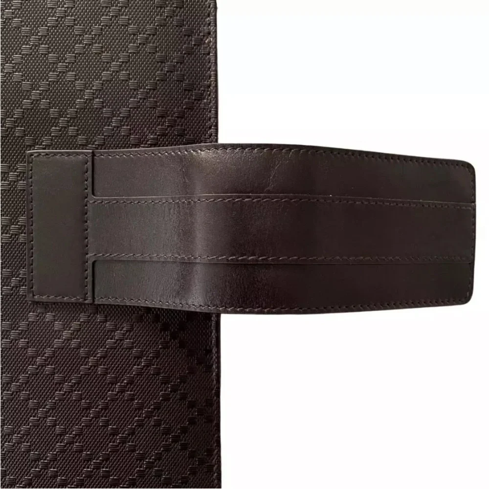 GUCCI Lux Diamante iPad Tablet Case Genuine Dark Brown Leather NEW In Box!